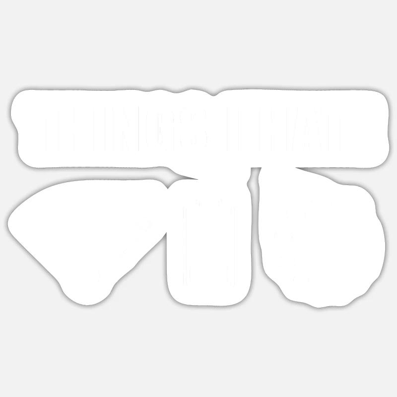 Things I hate WLAN Computer Gamer IT Outfit Sticker Größe S (10 x 10 cm)