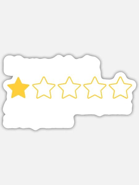 Menschheit Bewertung - Sticker Größe S (10 x 10 cm) - Mattweiß