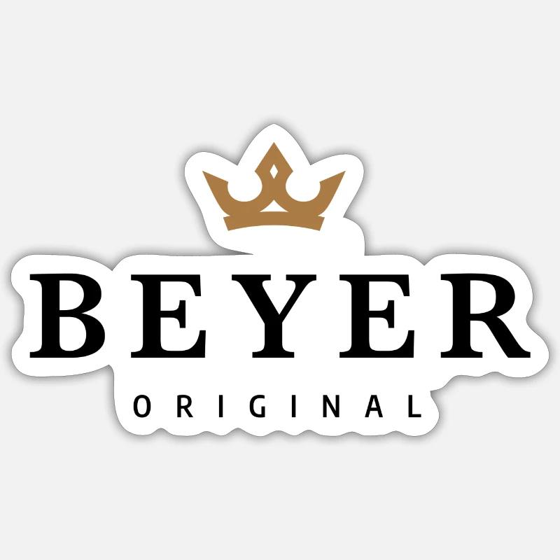 Beyer - Sticker Größe S (10 x 10 cm) - Mattweiß