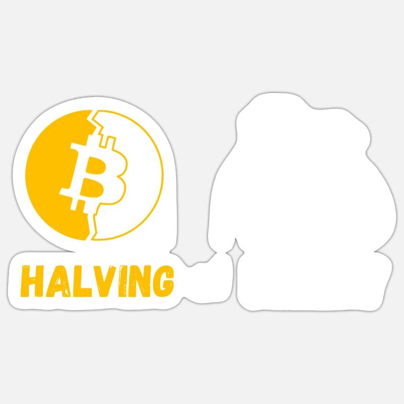 Réduction de moitié du BTC Sticker taille S (10 x 10 cm)