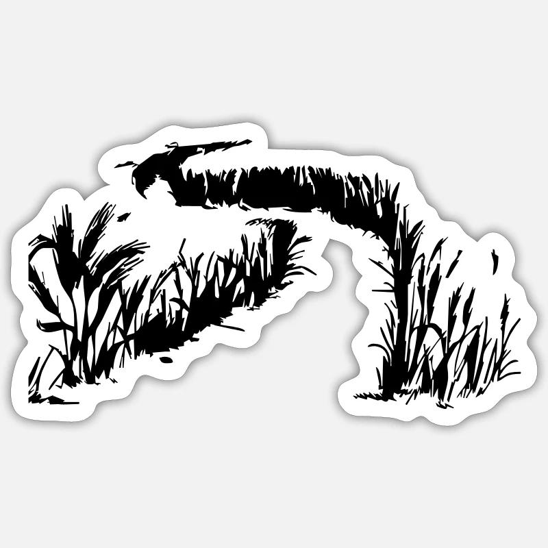 Dirt road Sticker size S (10 x 10 cm)