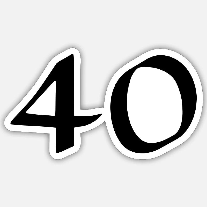 40 Sticker taille S (10 x 10 cm)