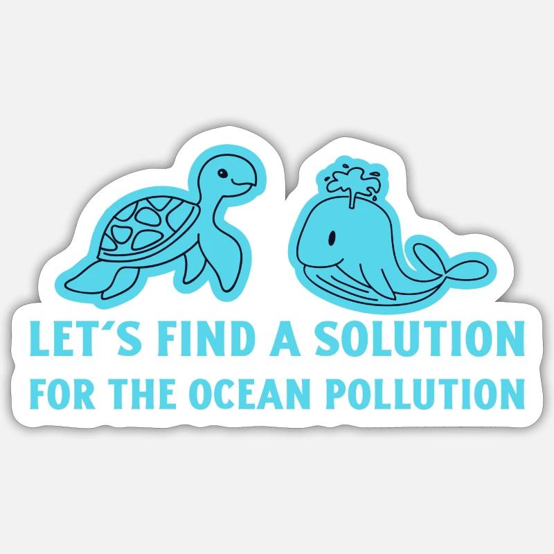 Marine Conservation - Sticker size S (10 x 10 cm) - white matte
