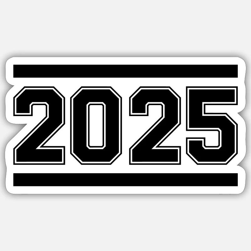 2025 - Sticker Größe S (10 x 10 cm) - Mattweiß