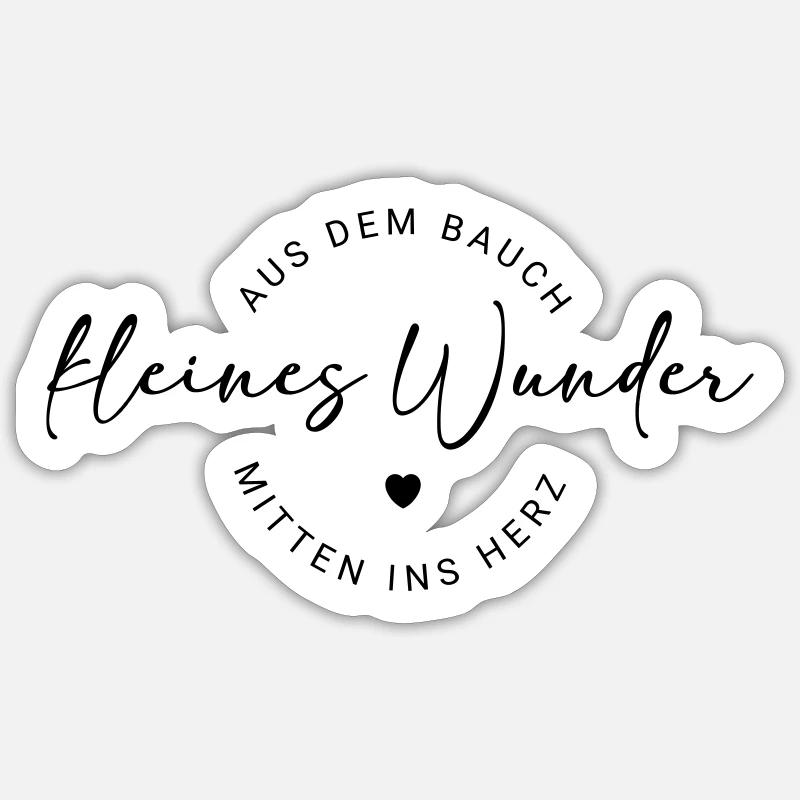 kleinesWunder Sticker Größe S (10 x 10 cm)