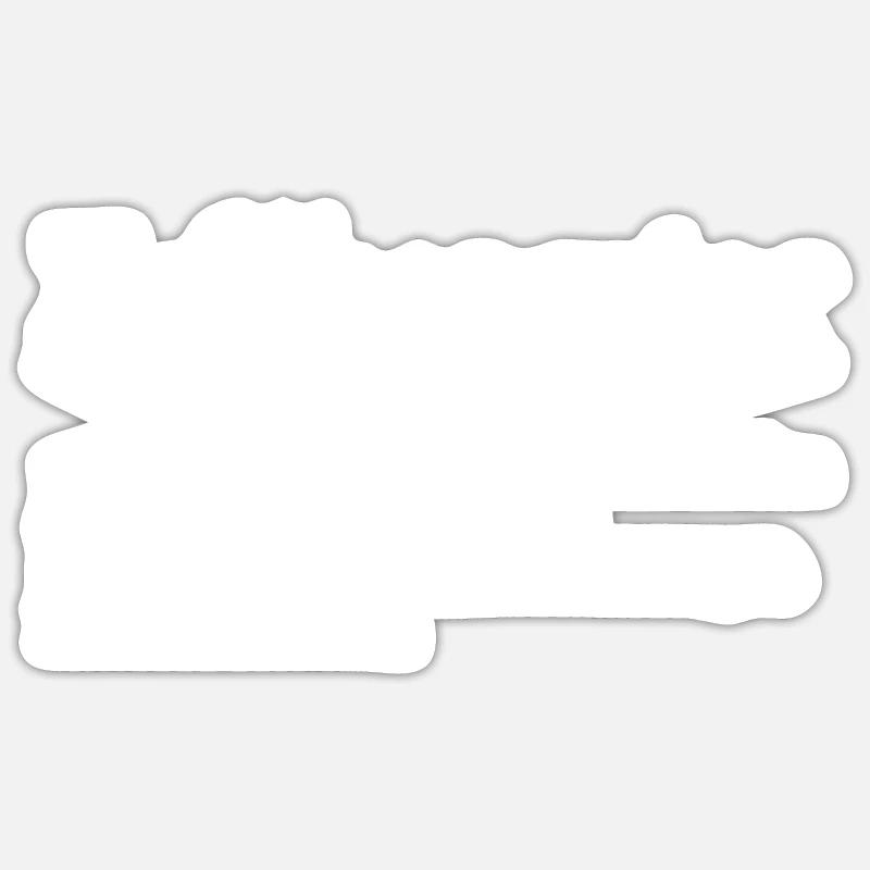 Zollbeamter Beruf Zöllner Geschenk - Sticker Größe S (10 x 10 cm) - Mattweiß
