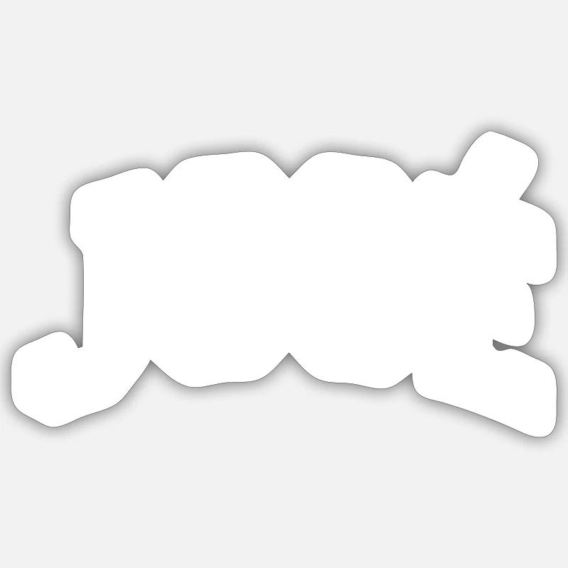 Stéphanie - Sticker taille S (10 x 10 cm) - blanc mat