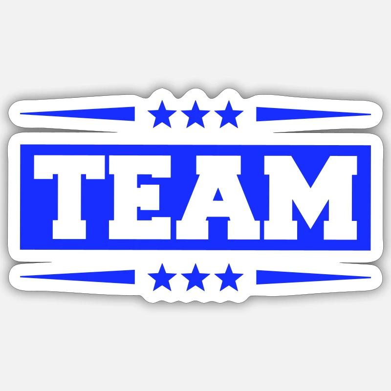 team - Sticker size S (10 x 10 cm) - white matte