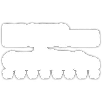Racing Team - Sticker size S (10 x 10 cm) - white matte - Front