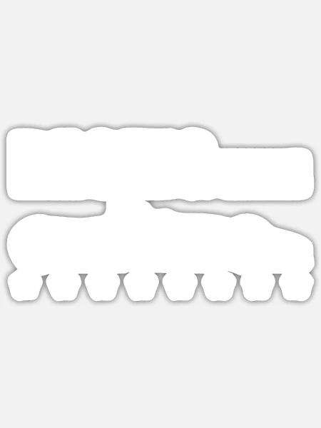 - Sticker size S (10 x 10 cm) - white matte