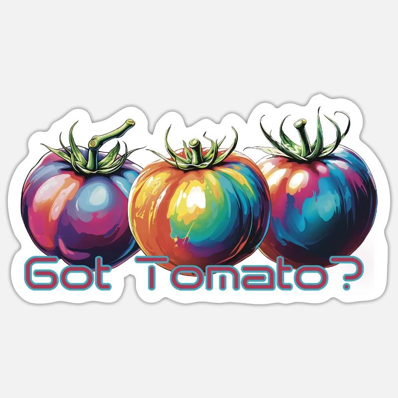 Got Tomato - Sticker size S (10 x 10 cm) - white matte