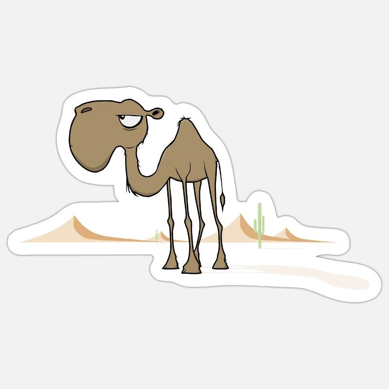 Kamel Sticker Größe S (10 x 10 cm)
