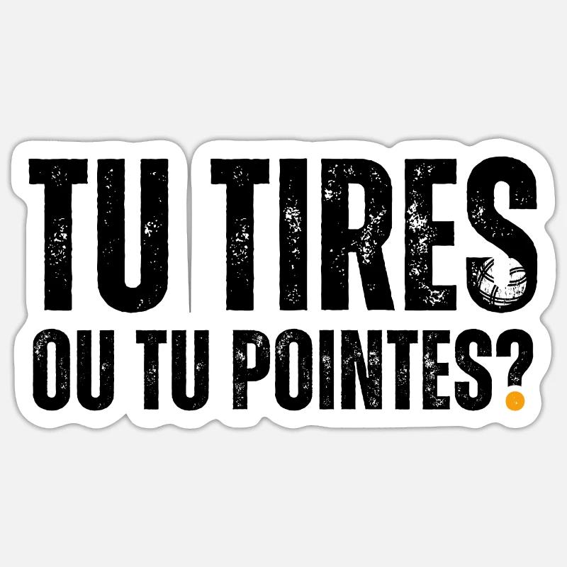 Schießen oder zeigen Sie? Humor Sticker Größe S (10 x 10 cm)