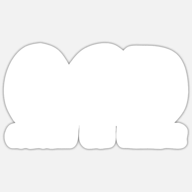 Obsessive Car Disorder - Sticker size S (10 x 10 cm) - white matte