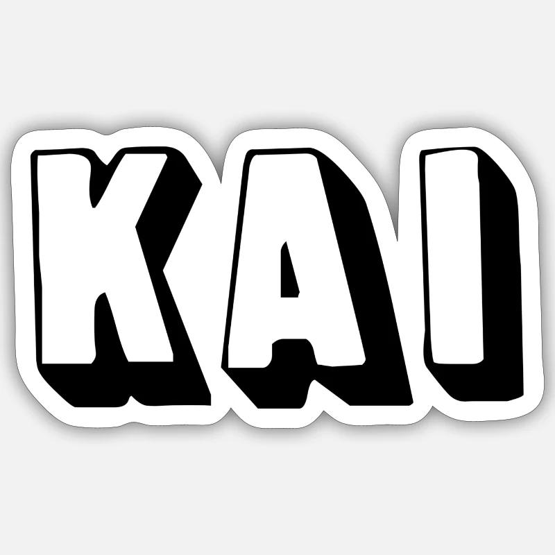 Name - Kai Sticker Größe S (10 x 10 cm)