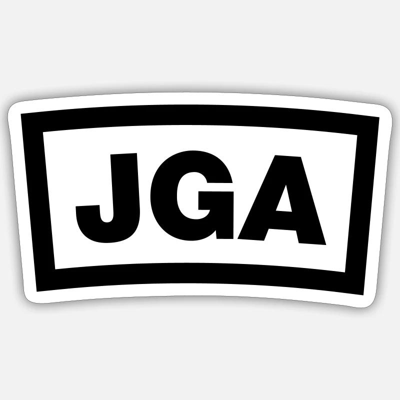 JGA Crew - Emblem Sticker Größe S (10 x 10 cm)