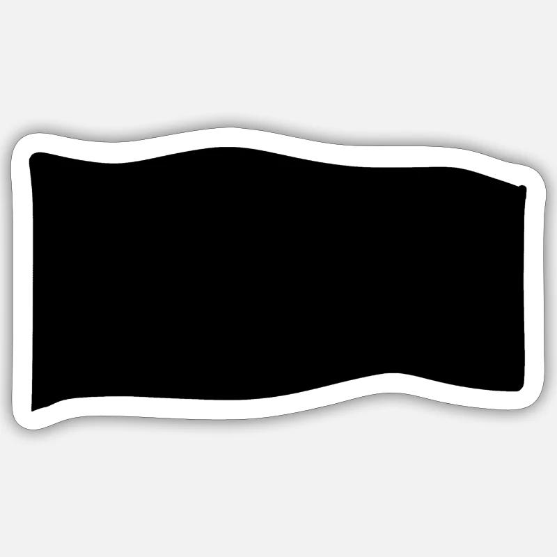 Shape Symbol Flag - Sticker size S (10 x 10 cm) - white matte