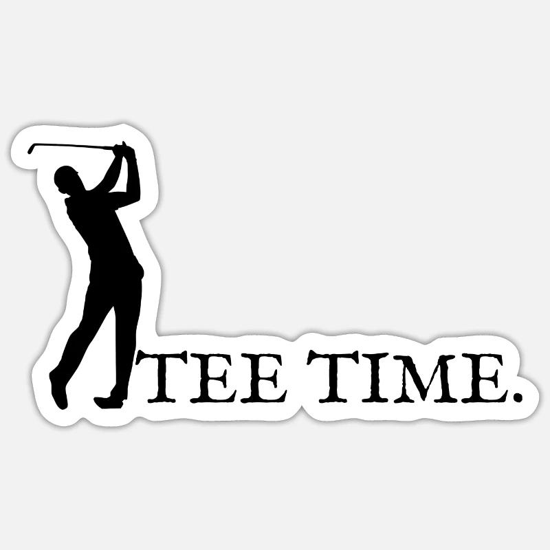 Tee time ! Sticker taille S (10 x 10 cm)