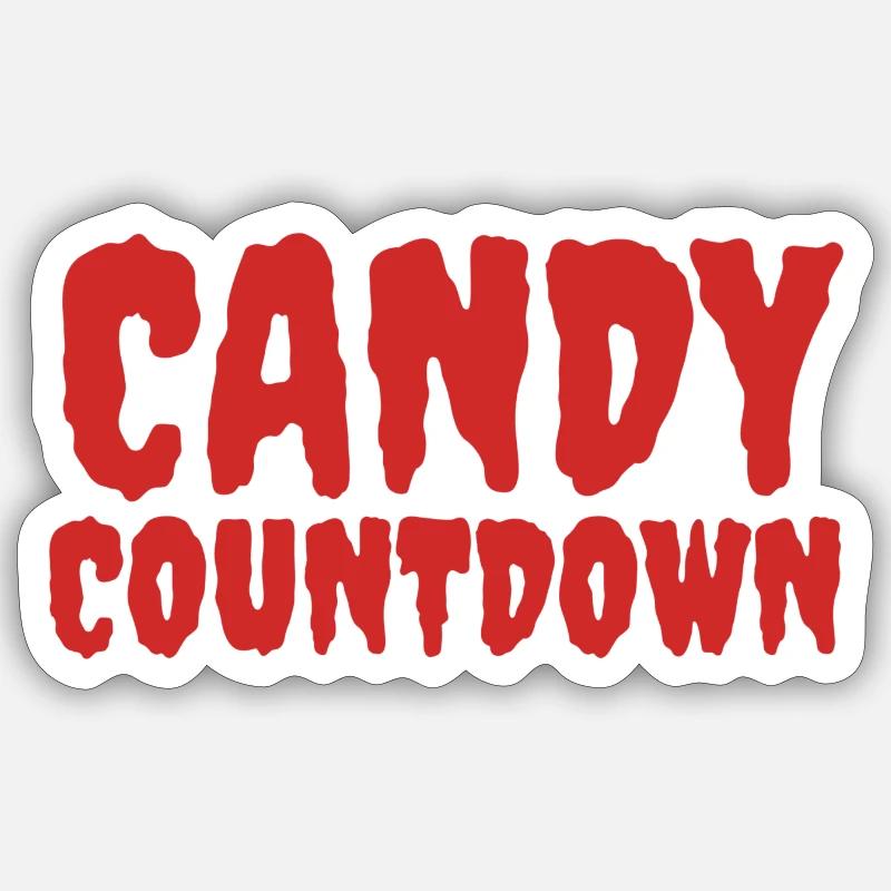Vivid Candy Countdown Titeldesign Sticker Größe S (10 x 10 cm)