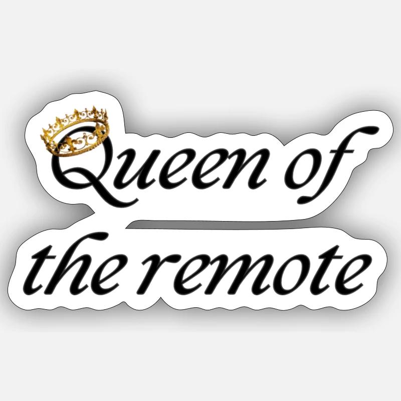Reine de la télécommande Sticker taille S (10 x 10 cm)