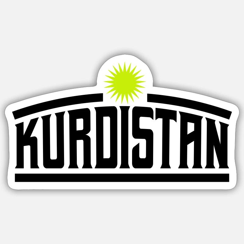 kurdistan - Sticker størrelse S (10 x 10 cm) - mat hvid