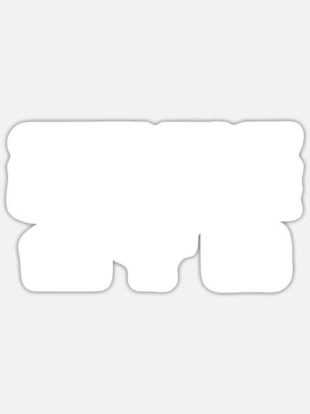 Reisende & Kellner: Leidenschaft & Entdeckung - Sticker Größe S (10 x 10 cm) - Mattweiß