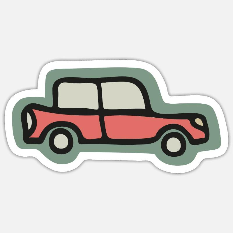 Berline - Sticker taille S (10 x 10 cm) - blanc mat