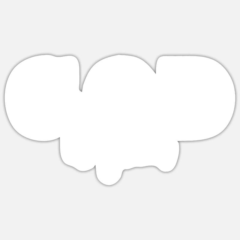 Dieu est bon - Sticker taille S (10 x 10 cm) - blanc mat