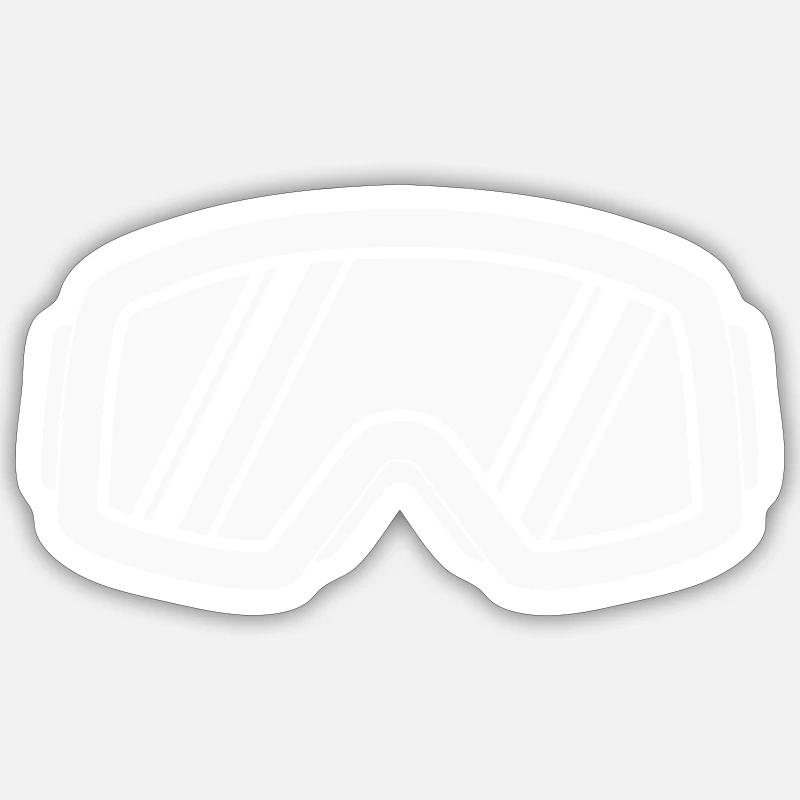 Ski goggles Sticker size S (10 x 10 cm)