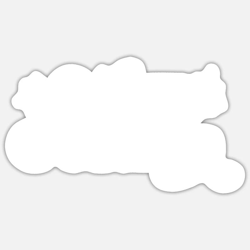 Restez doré - Sticker taille S (10 x 10 cm) - blanc mat