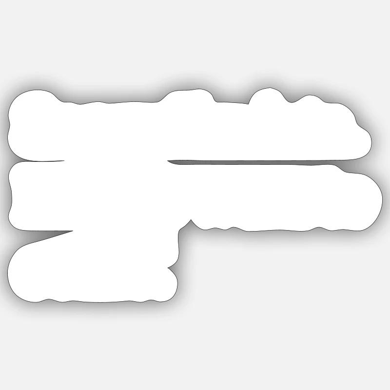 Désolé d’être en retard - Sticker taille S (10 x 10 cm) - blanc mat