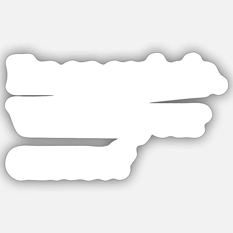 Im an asshole - Sticker size S (10 x 10 cm) - white matte