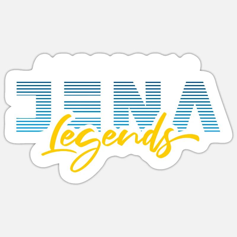 Iéna Légendes Authentiques - Sticker taille S (10 x 10 cm) - blanc mat