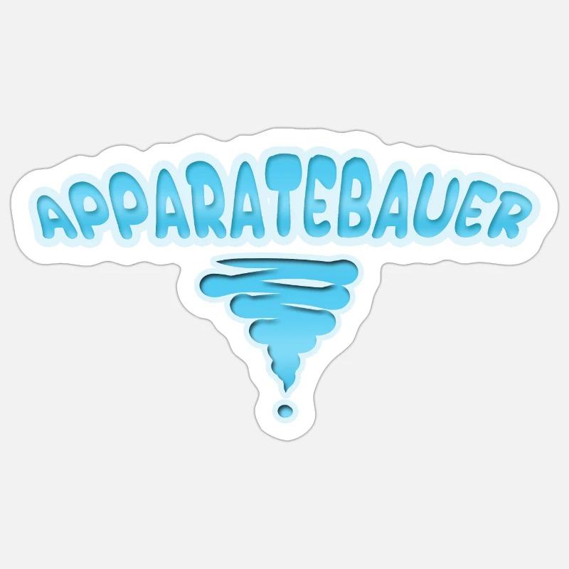 Apparatebauer als Beruf Sticker Größe S (10 x 10 cm)