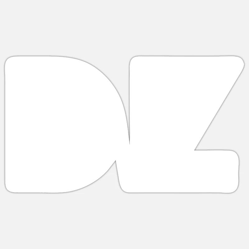 Dz - Sticker size S (10 x 10 cm) - white matte