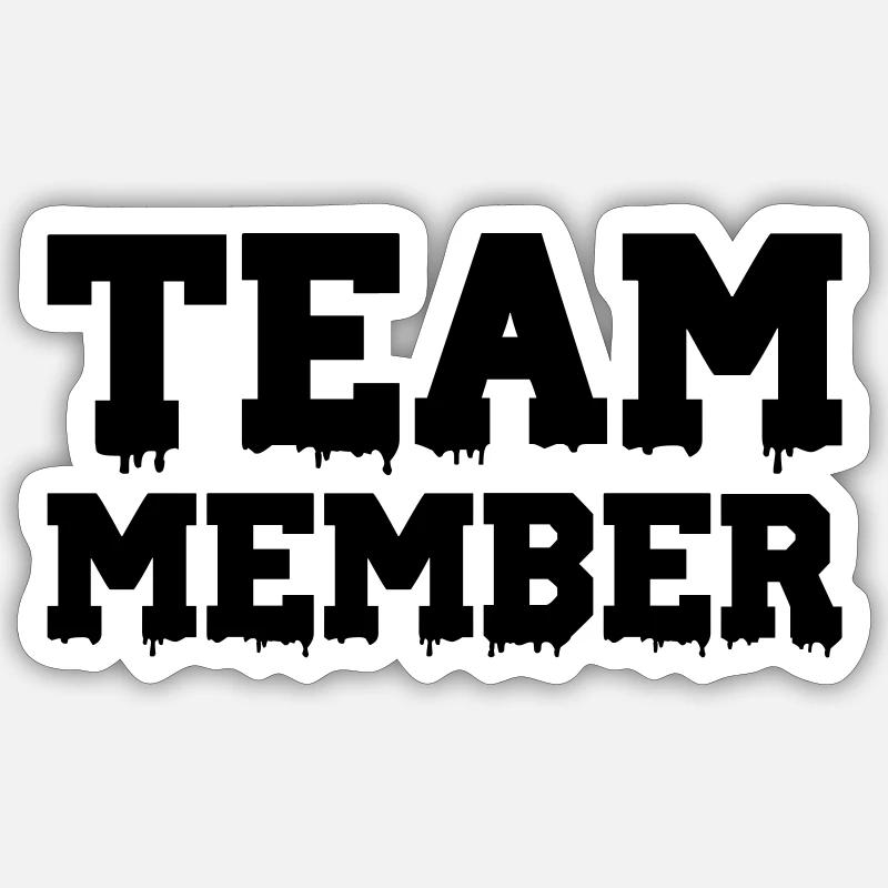 Équipier - Sticker taille S (10 x 10 cm) - blanc mat