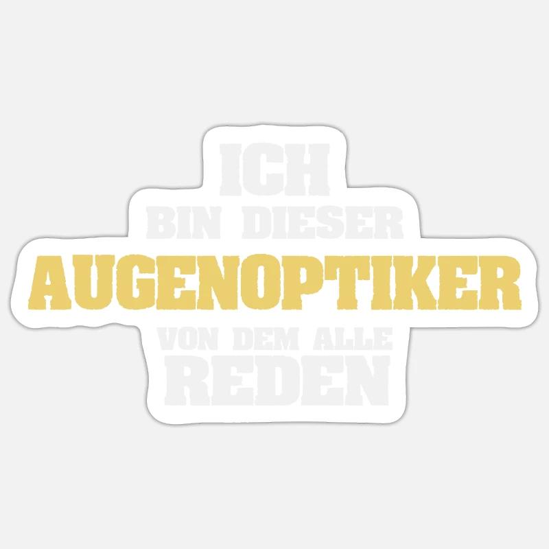 Profession : Opticien Sticker taille S (10 x 10 cm)