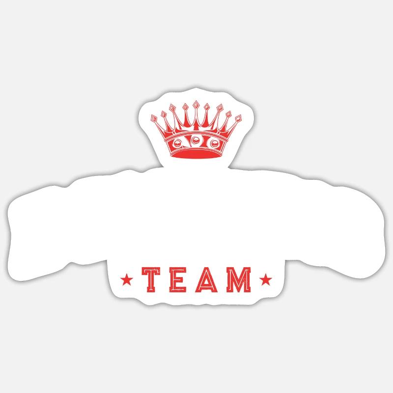 Bowling Team - Sticker Größe S (10 x 10 cm) - Mattweiß