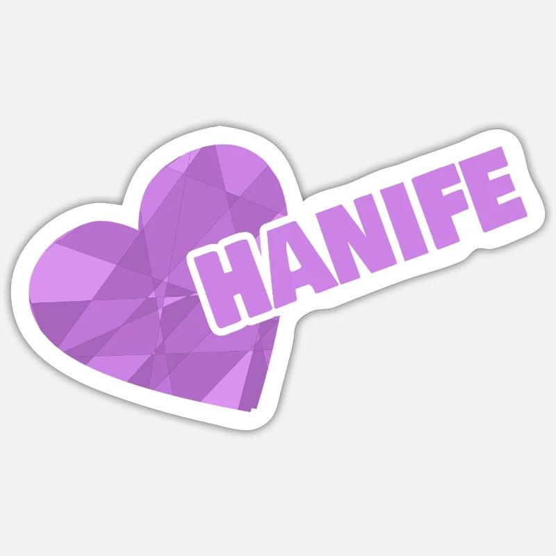 Gift for Hanife - Sticker size S (10 x 10 cm) - white matte