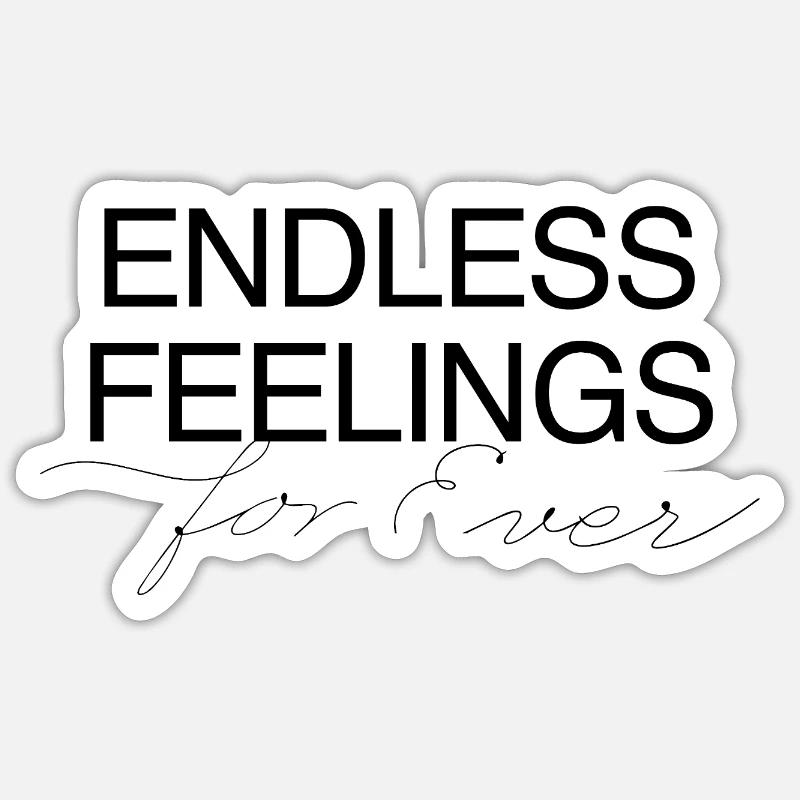 Sentiments sans fin 4ever Sticker taille S (10 x 10 cm)