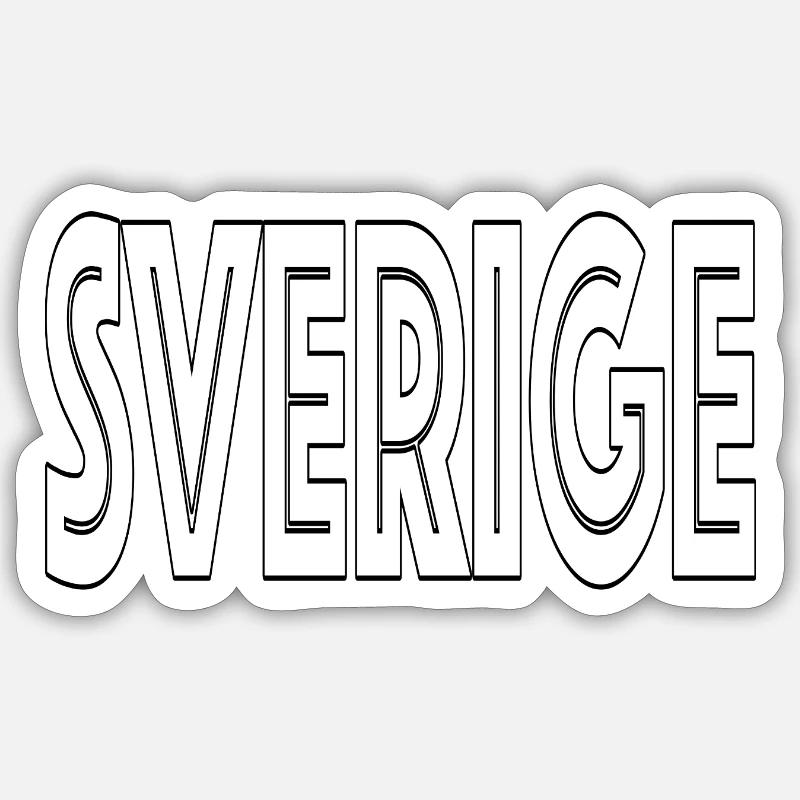 SCHWEDEN Sticker Größe S (10 x 10 cm)