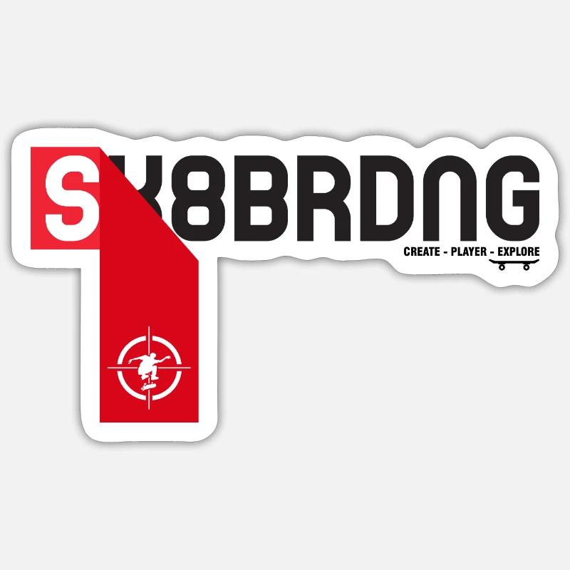 Skateboarding Sticker size S (10 x 10 cm)