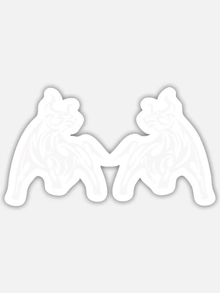 - Sticker size S (10 x 10 cm) - white matte