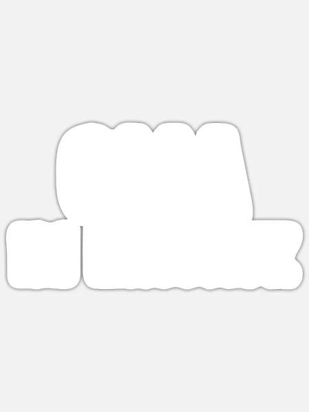 Oma Im Einsatz - Sticker Größe S (10 x 10 cm) - Mattweiß
