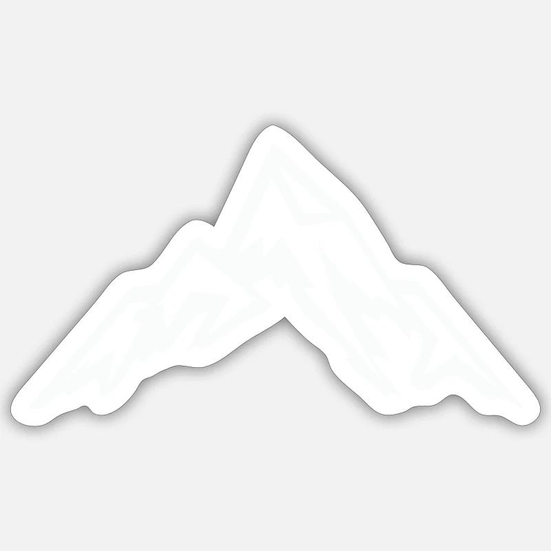 Mountain Mountain - Sticker size S (10 x 10 cm) - white matte