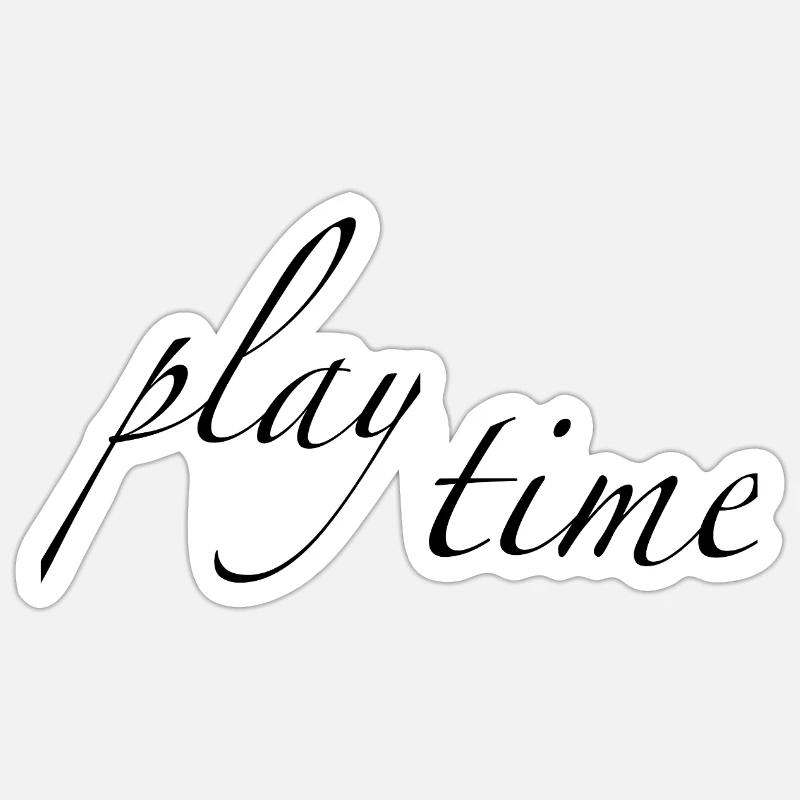 play time Sticker Größe S (10 x 10 cm)
