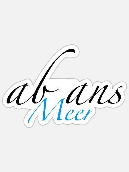ab ans Meer - Sticker Größe S (10 x 10 cm) - Mattweiß