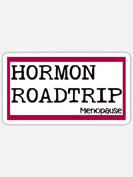MENOPAUSE HORMONE WECHSELJAHRE - Sticker Größe S (10 x 10 cm) - Mattweiß