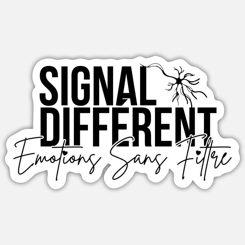 Emotions Sans Filtre FR - Sticker taille S (10 x 10 cm) - blanc mat