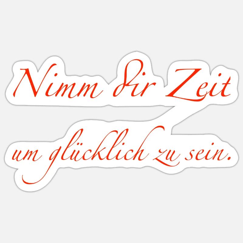 nimm dir Zeit Sticker Größe S (10 x 10 cm)